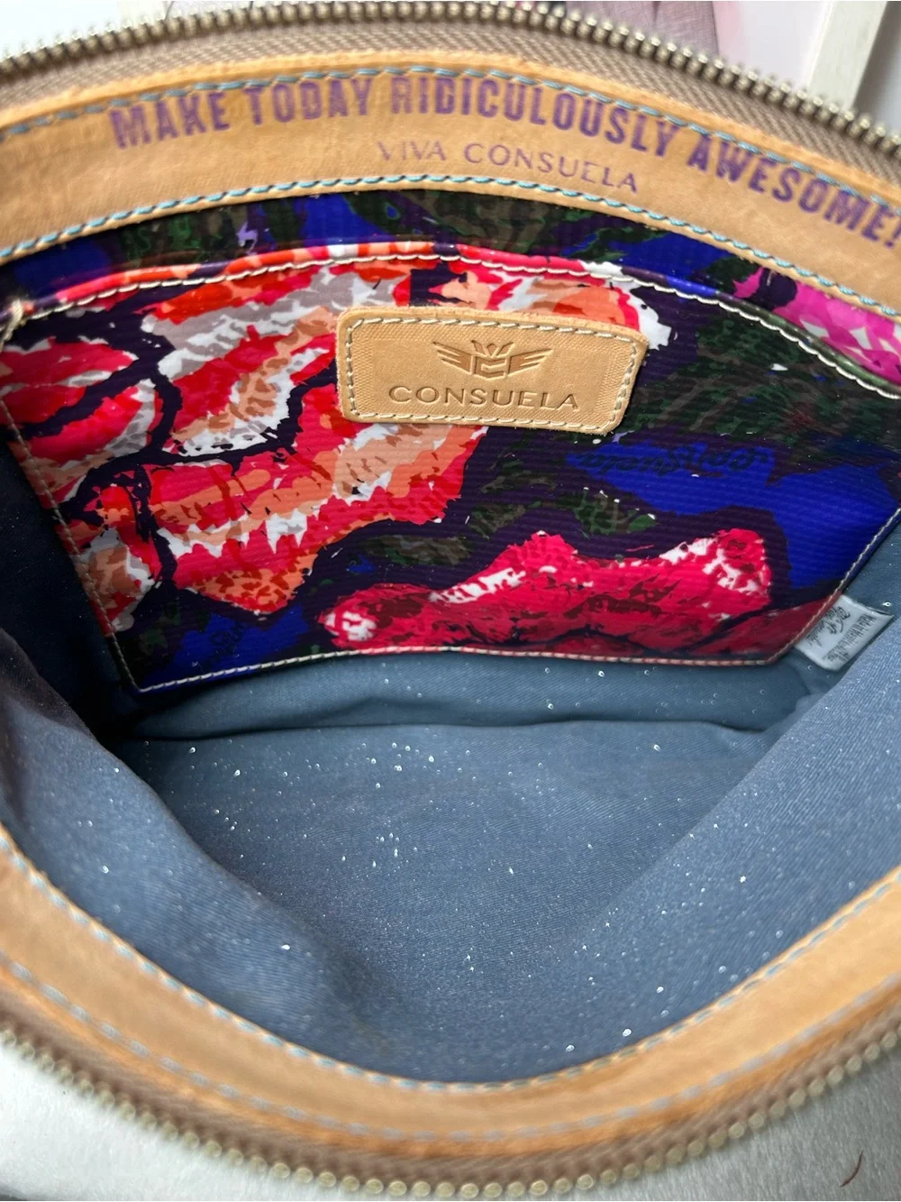 Rare- Consuela Paloma Fiesta Pebbled Leather Crossbody